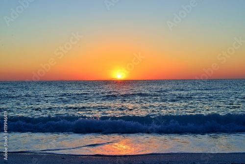 Sunrise over the sea at Marble Beach