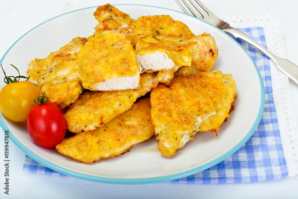 Breaded Chicken Fillet with Herbs Breaded Chicken Fillet with Herbs