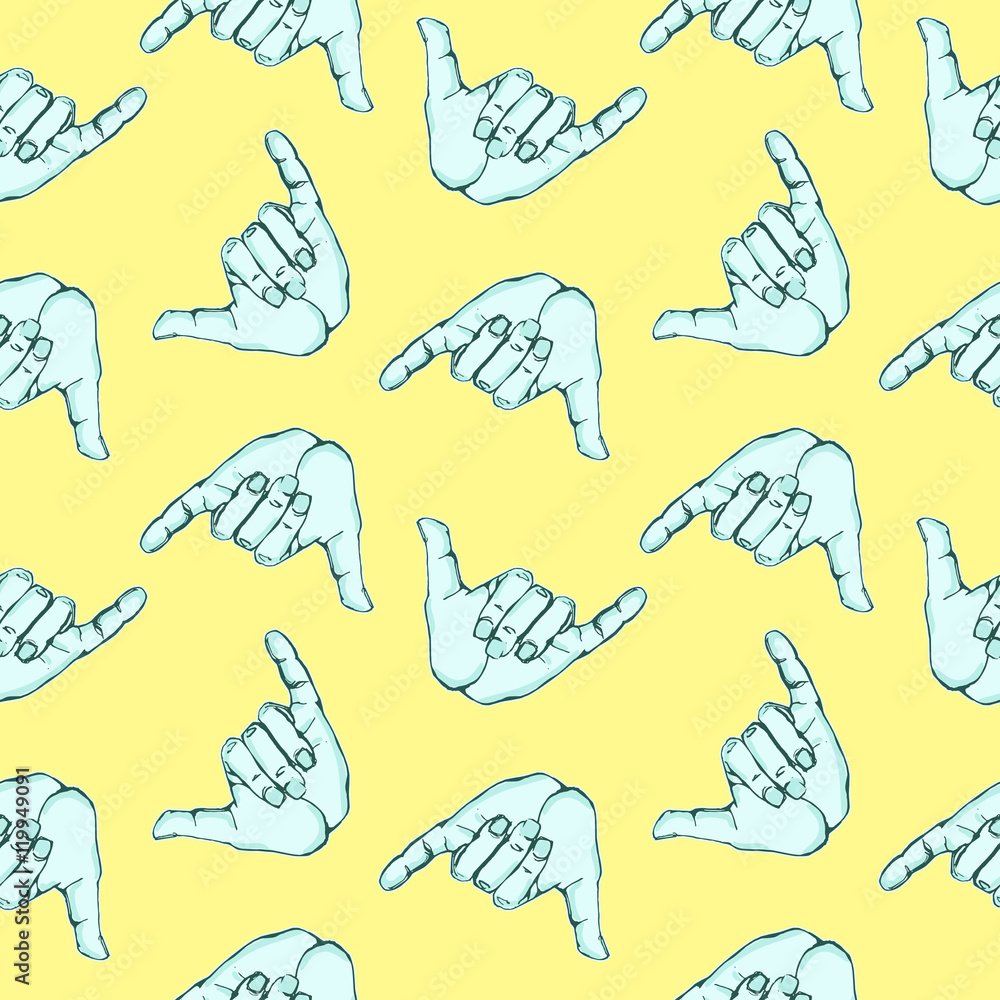 Vector funny seamless pattern