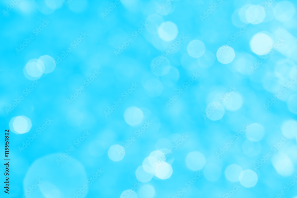 Abstract blue background with white bokeh Abstract blue background with white bokeh
