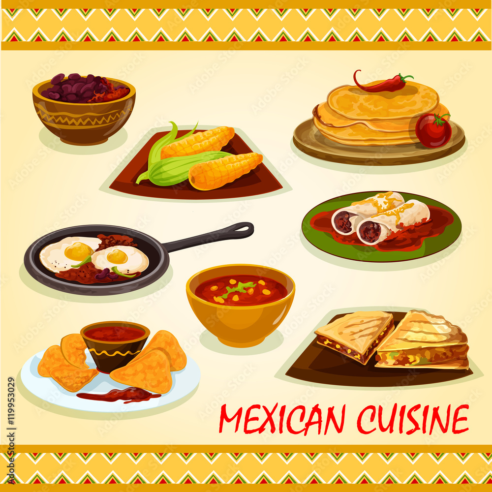 Mexican cuisine spicy dishes icon Mexican cuisine spicy dishes icon