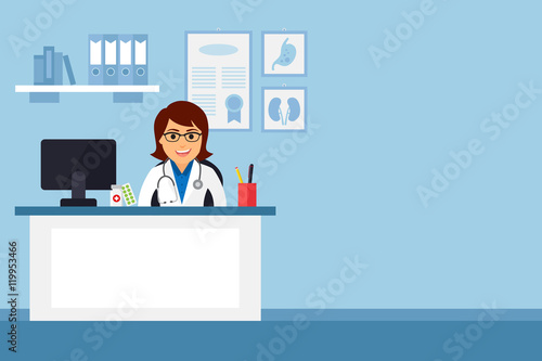Doctor in medical office
