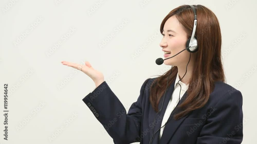 オペレーターの女性 オペレーターの女性