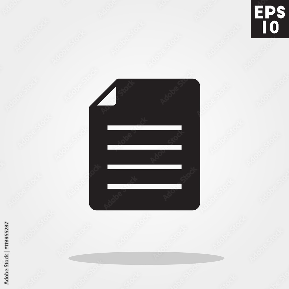 Paper icon in trendy flat style isolated on grey background. Paper symbol for your design, logo, UI. Vector illustration, EPS10. Paper icon in trendy flat style isolated on grey background. Paper symbol for your design, logo, UI. Vector illustration, EPS10.