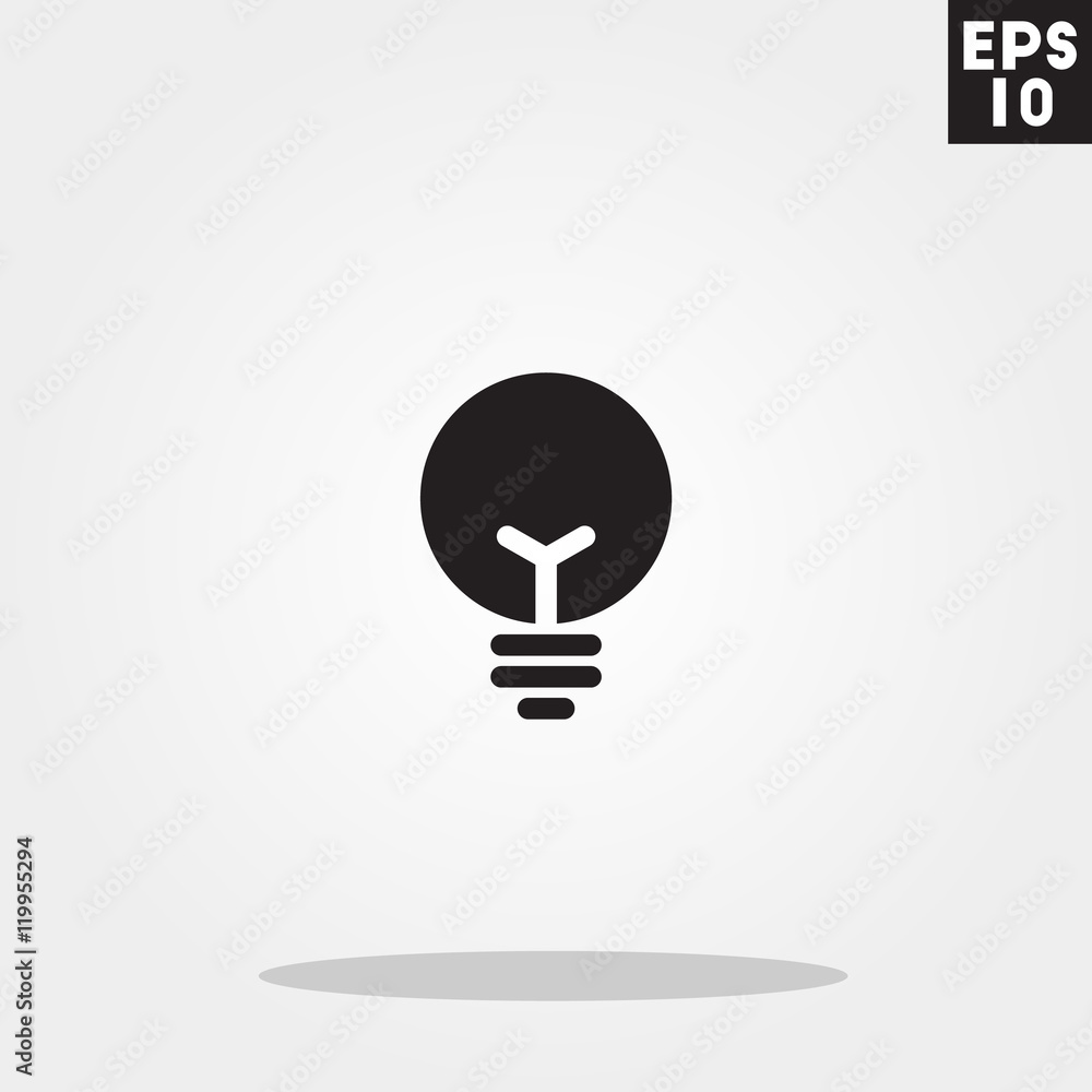 Light bulb icon in trendy flat style isolated on grey background. Light bulb symbol for your design, logo, UI. Vector illustration, EPS10. Light bulb icon in trendy flat style isolated on grey background. Light bulb symbol for your design, logo, UI. Vector illustration, EPS10.
