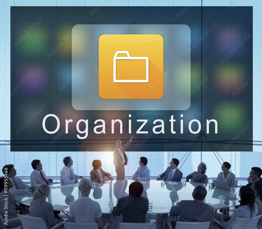 Business Digital Folder Application Concept Business Digital Folder Application Concept
