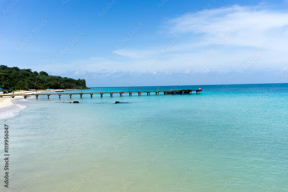 Fototapeta premium Plaża Arenas z Corn Island w Nikaragui.