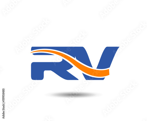 RV company linked letter logo
