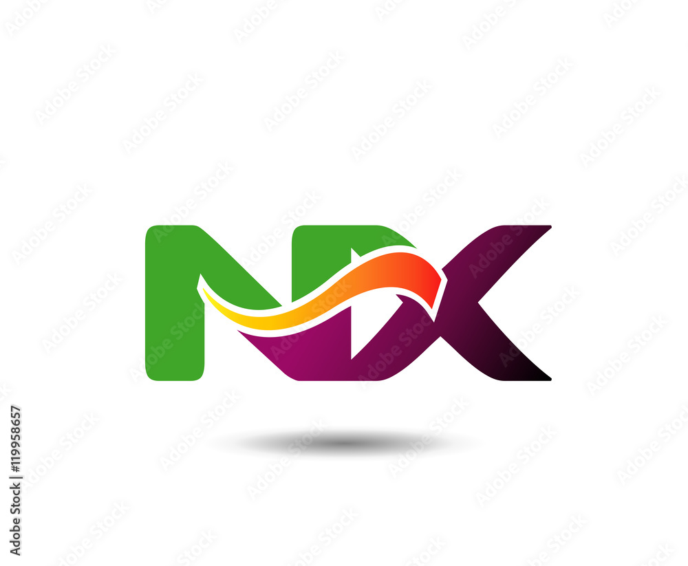 Abstract letter NX logo design template. Vector letter logo
Abstract letter NX logo design template. Vector letter logo
