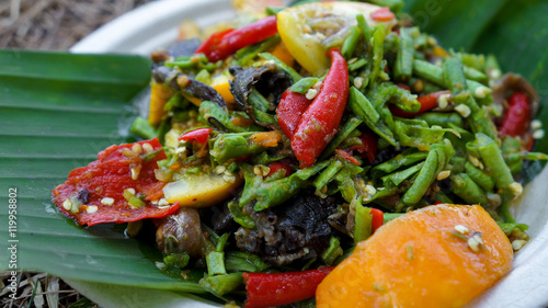 Billede på lærred yardlong bean spicy salad