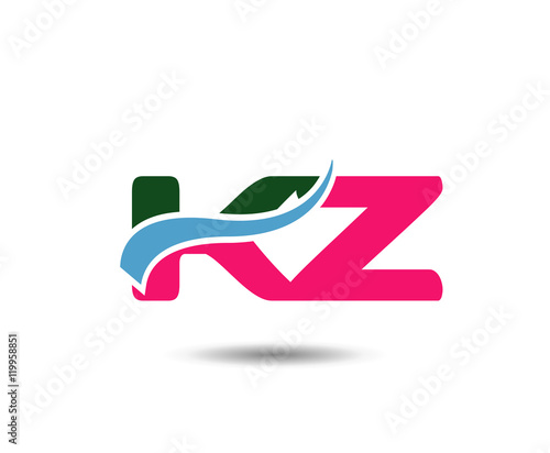 Free Download Alphabet Z and K letter logo. Vector illustration
 - GFXLoad