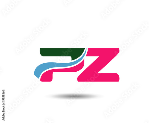 Free Download Alphabet Z and P letter logo. Vector illustration
 - GFXLoad