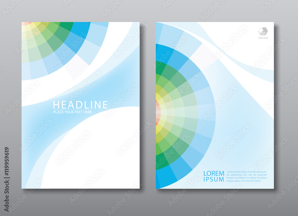 Fototapeta premium Annual report brochure flyer design template.