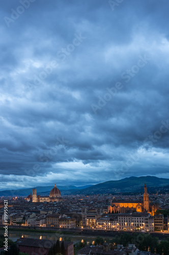 The dawn in the Florence