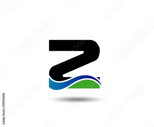 Letter z logo icon design template elements. Vector color sign