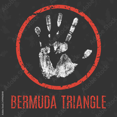 Warning sign of the Bermuda Triangle