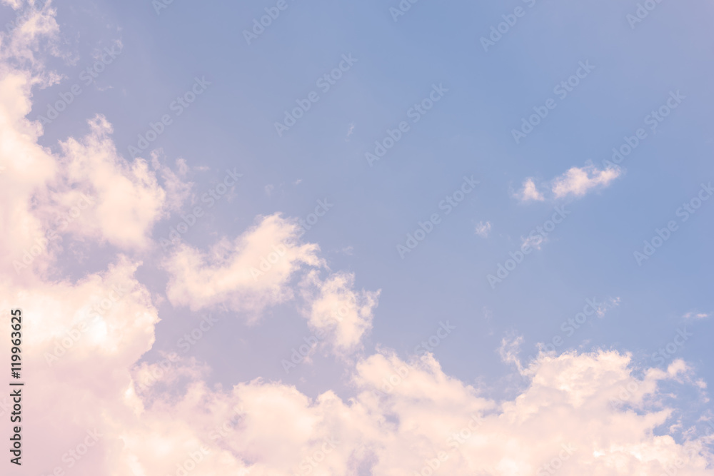 Obraz premium Sky with a pastel colored gradient