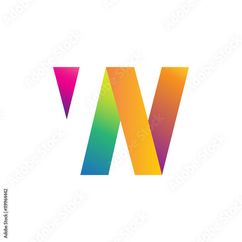 Free Download Abstract Colorful W Logo - GFXLoad