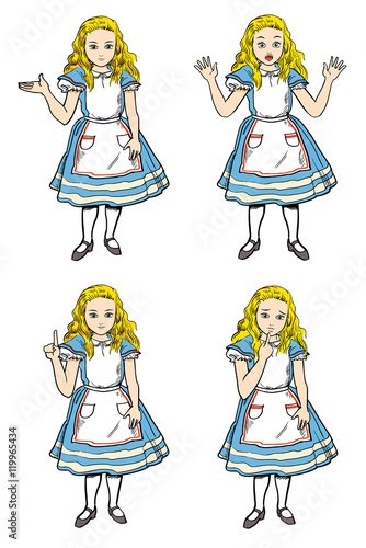 アリス-4つのポーズ