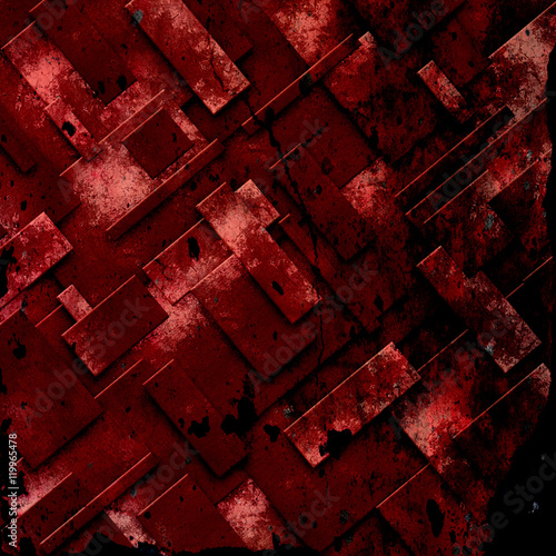 red rusty fix wall. grunge metal background.