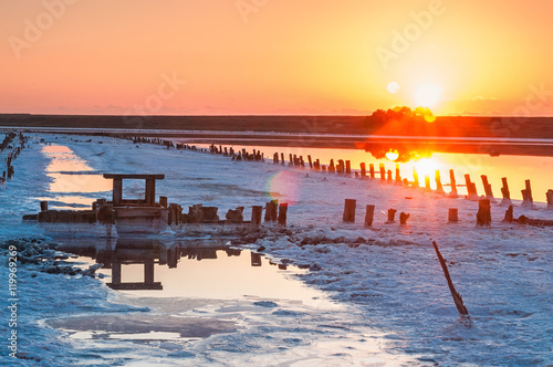 sunrise on salt fields © fastudio4