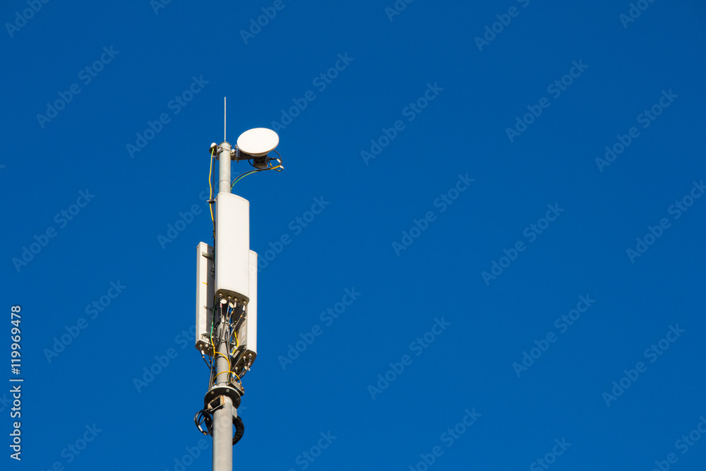 Cellular base transceiver station and antennas Cellular base transceiver station and antennas