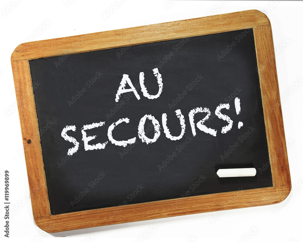 Fototapeta premium ardoise au secours