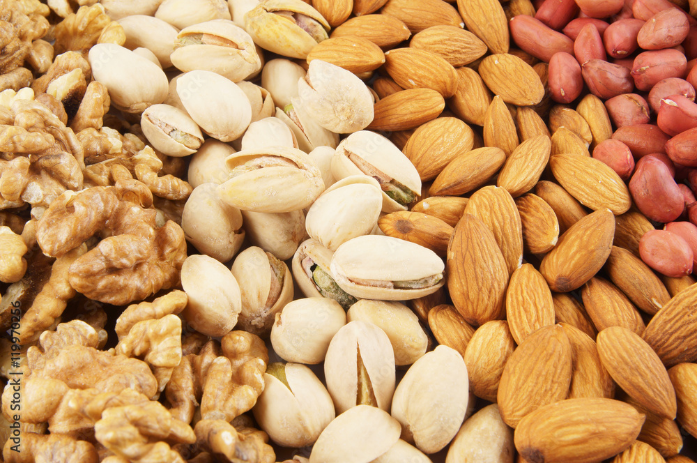 Nuts background Nuts background