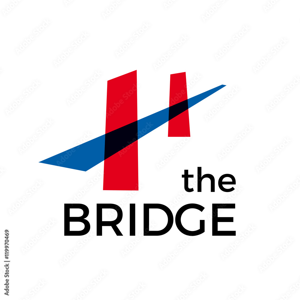 Vector abstract bridge, connection concept Vector abstract bridge, connection concept