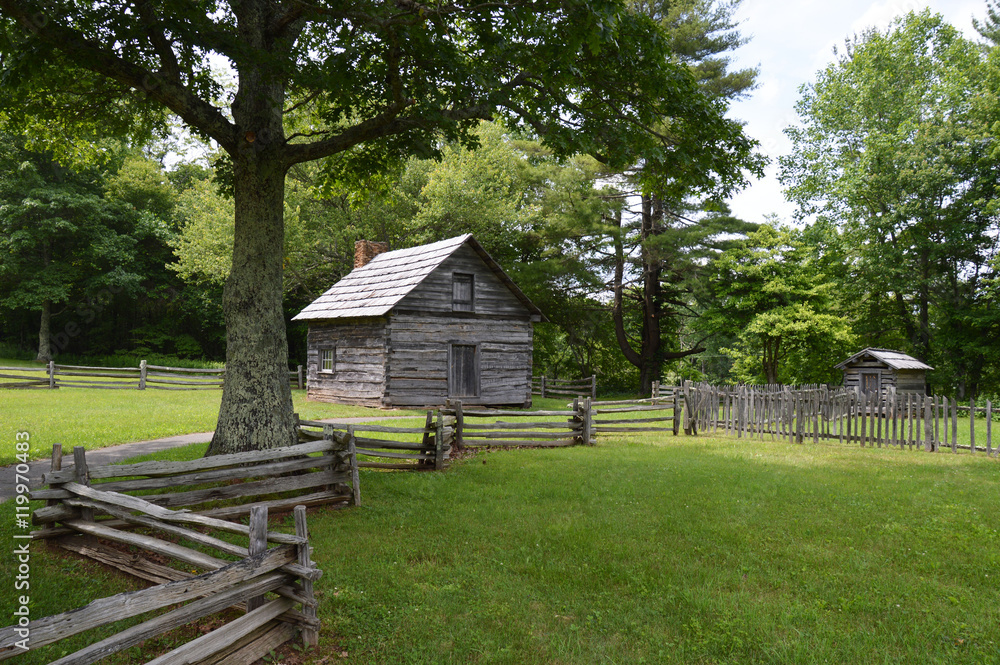 Historical Cabin at Blue Ridge Parkway