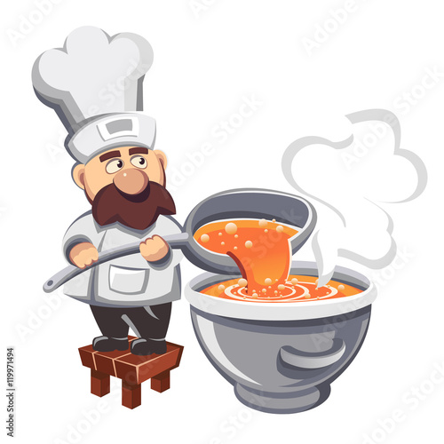 Illustration of cook