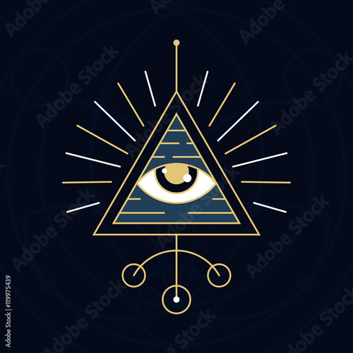 The Eye Symbol - Sacred Geometry Style