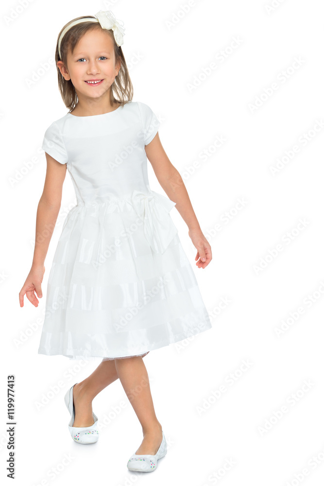 Girl in white dress Girl in white dress
