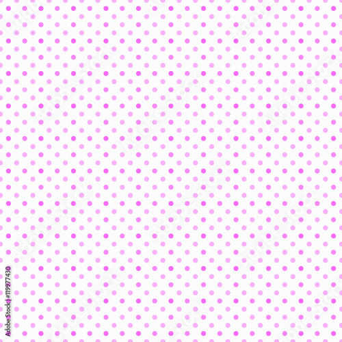Vector Background # Medium Polka Dot Pattern, Pink 
