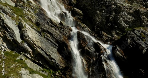 4K, Waterfall At Rifugio Scarfiotti, Italy photo