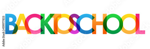 "BACK TO SCHOOL" Vector Letters Icon