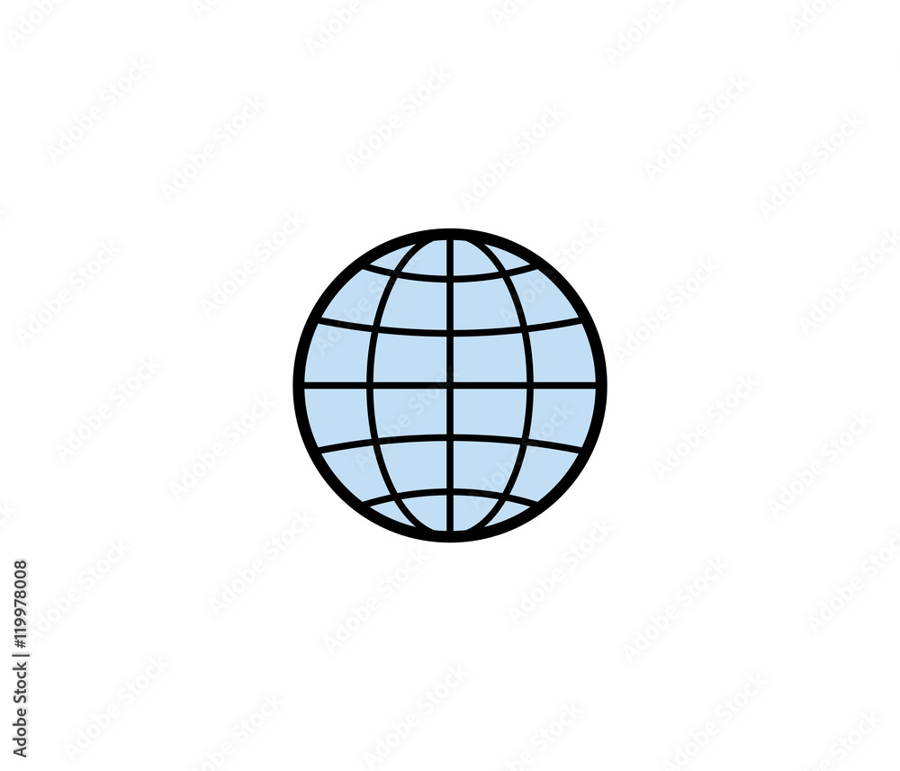 Globe symbol icon Globe symbol icon