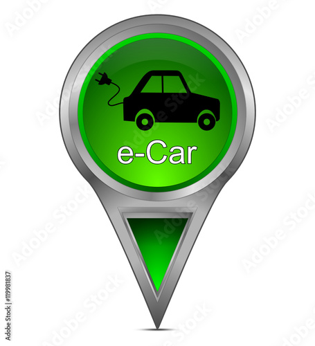 Map pointer with e-Car