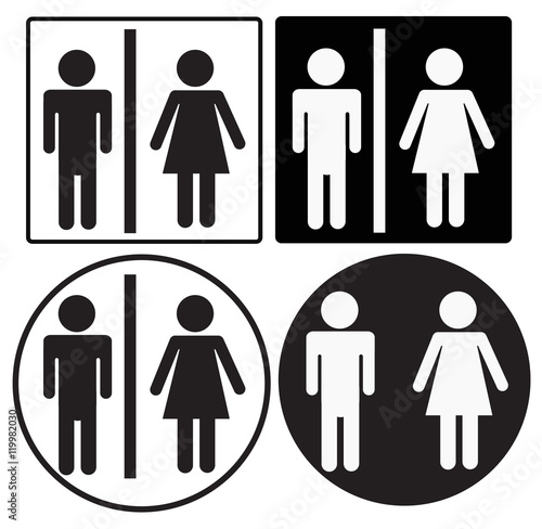 a man and a lady toilet sign, toilet sign on white background