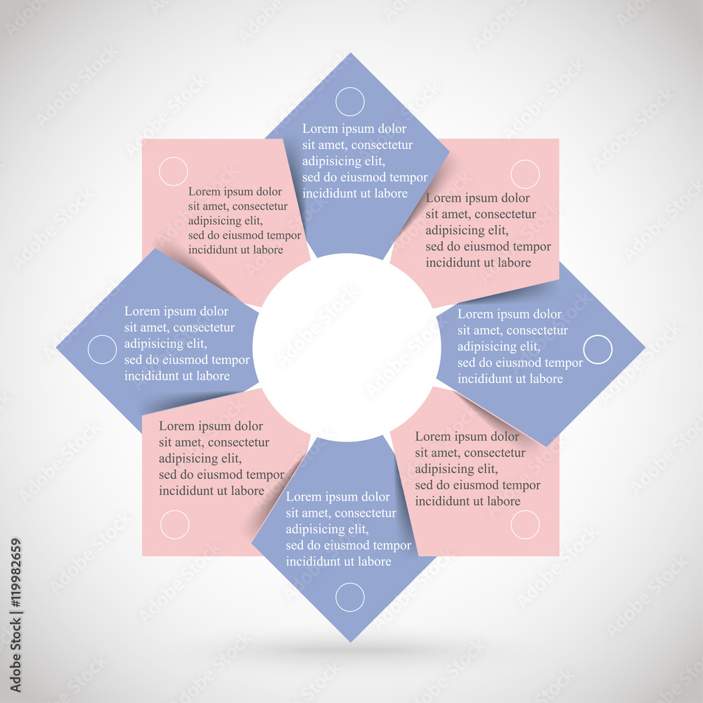 Fototapeta premium Vector infographic template