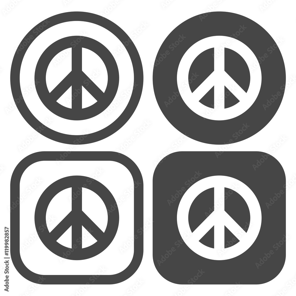 Peace sign - flat icon Peace sign - flat icon