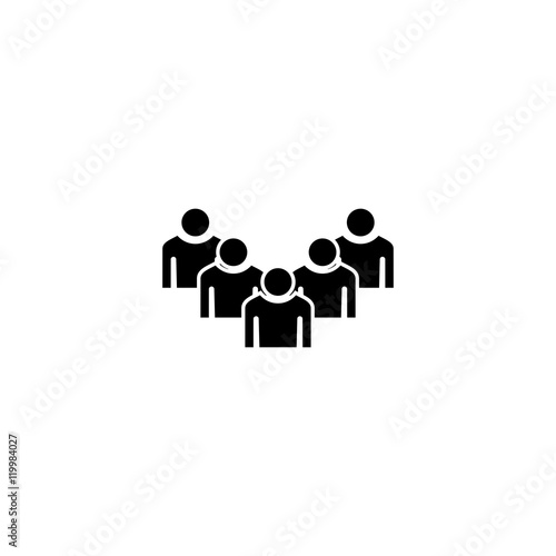 People Icons - Isolated On White Background. Vector Illustration, Graphic Design. For Web, Websites, Print. Business Concept