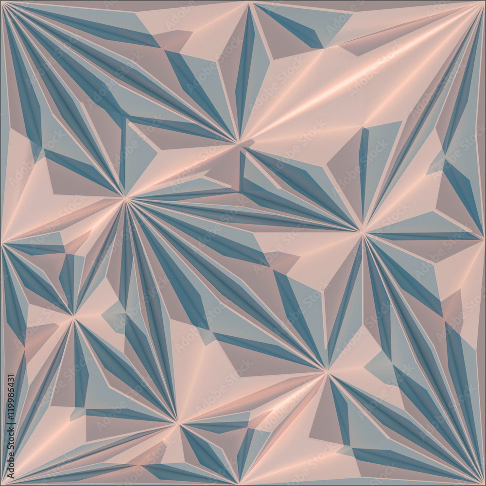 Abstract triangular crystalline background