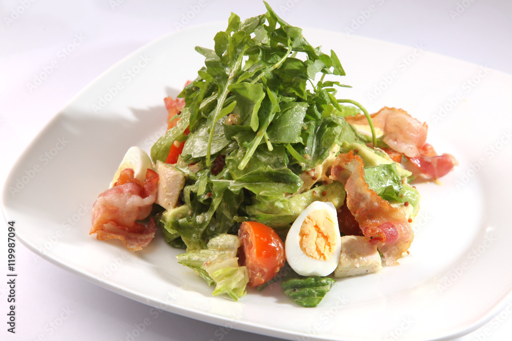 Salad with Arugula and egg Salad with Arugula and egg
