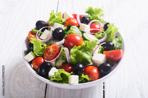 Photo of fresh greek salad