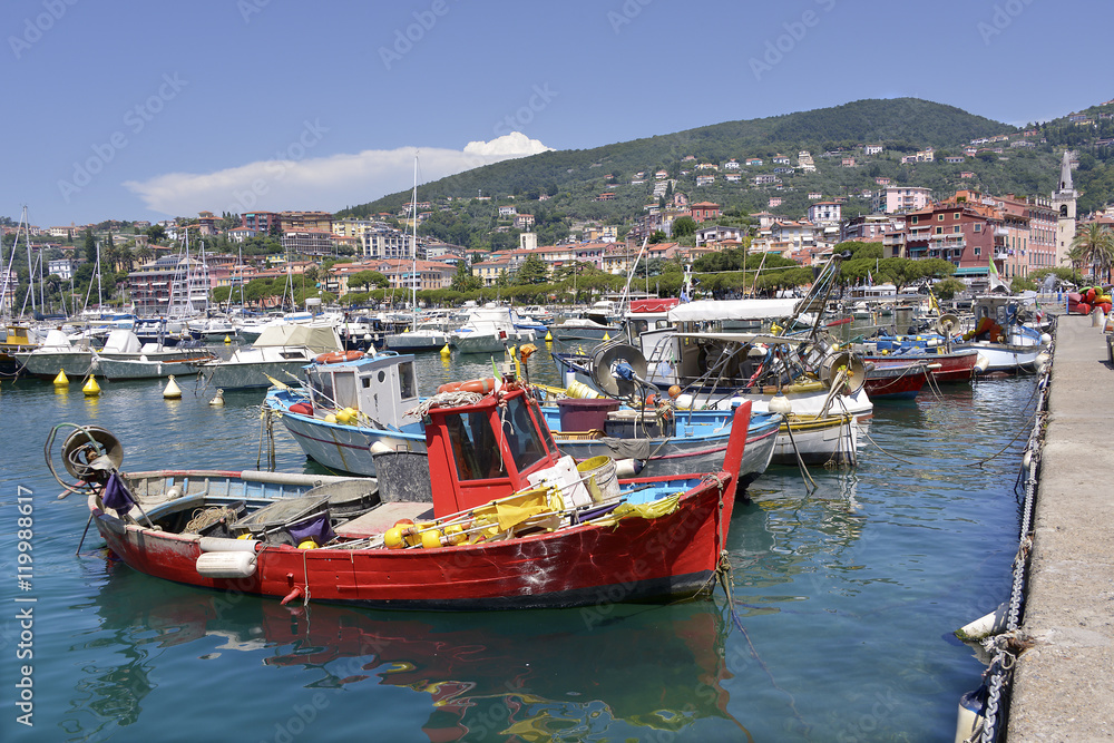 Fishing port of Lerici is a town and comune in the province of La Spezia in Liguria northern Italy, 