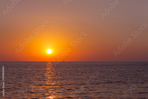Fototapeta Naklejka Na Ścianę i Meble -  landscape with sunset on Black Sea