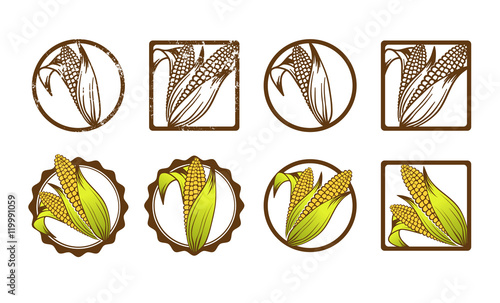 Corn Icon Set