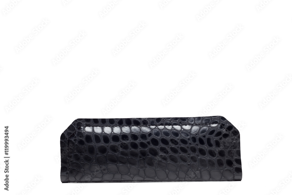 Leather female handbag isolated on white Leather female handbag isolated on white