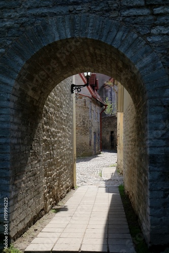 Tor in der Altstadtmauer von Tallinn  Estland